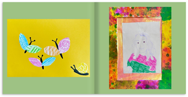 Sample book spread