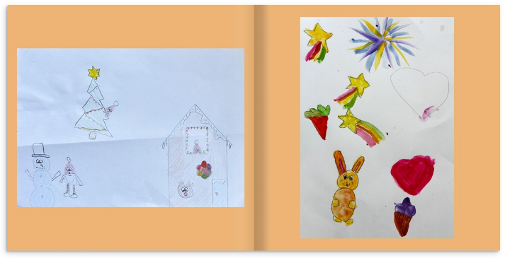 Sample book spread