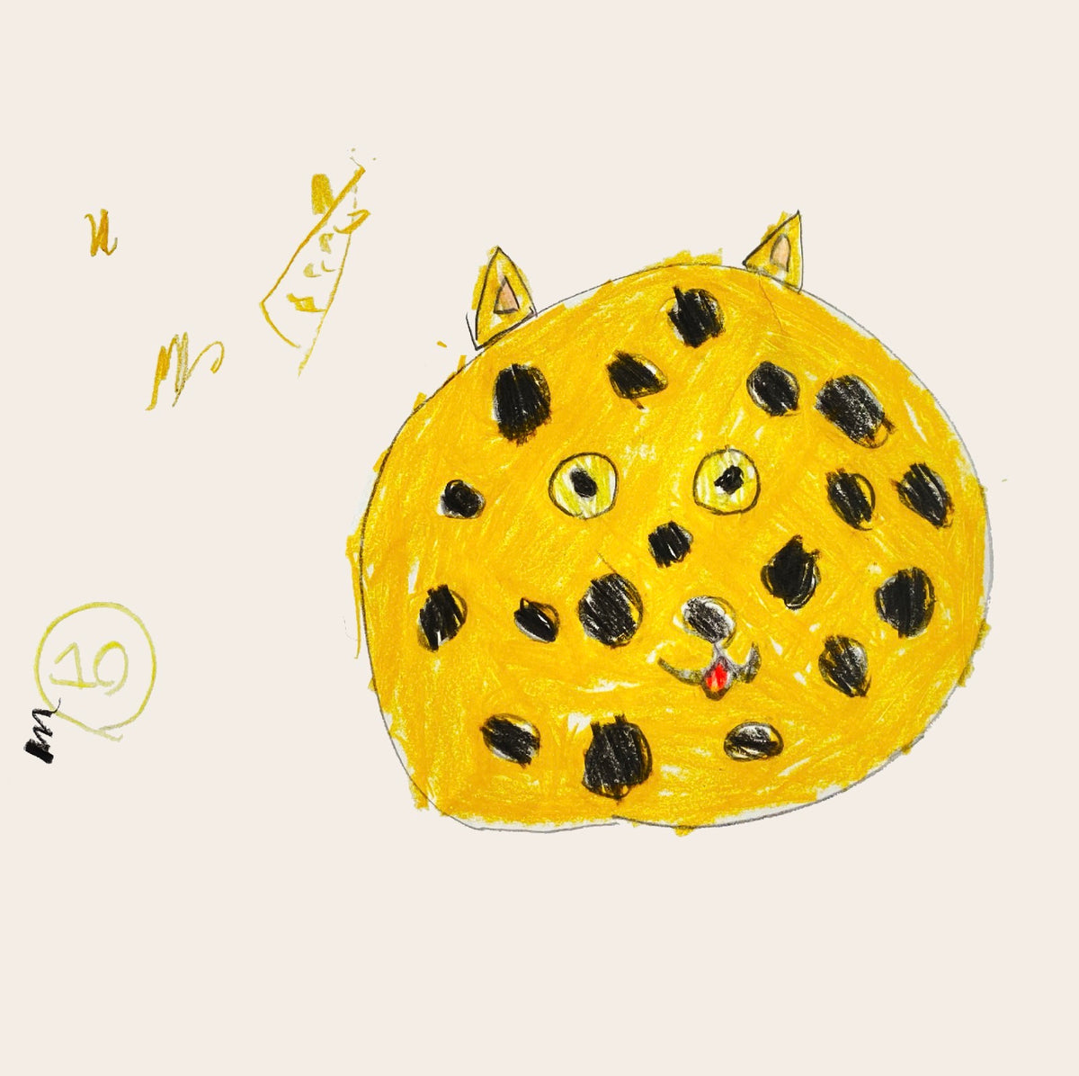 Cleaned and prepared child artwork